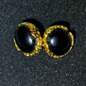 Sterling steel& onyx.